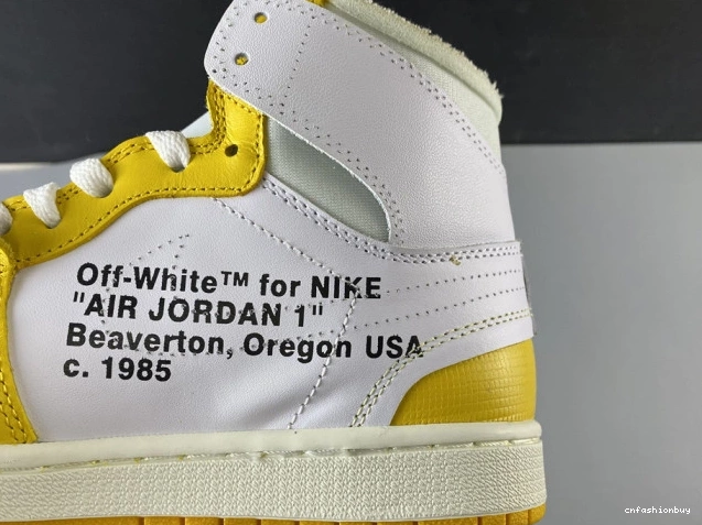 Yellow-Cone AQ0818-149 Jordan Powder Dark Air x NRG White 1 Off-White 0720